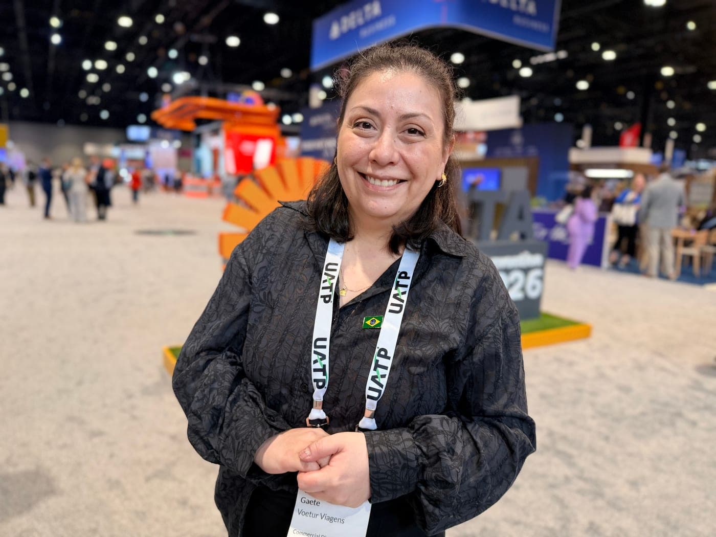 Carolina Gaete, Diretora Comercial e Parcerias Globais da Voetur Viagens, na GBTA Convention 2026