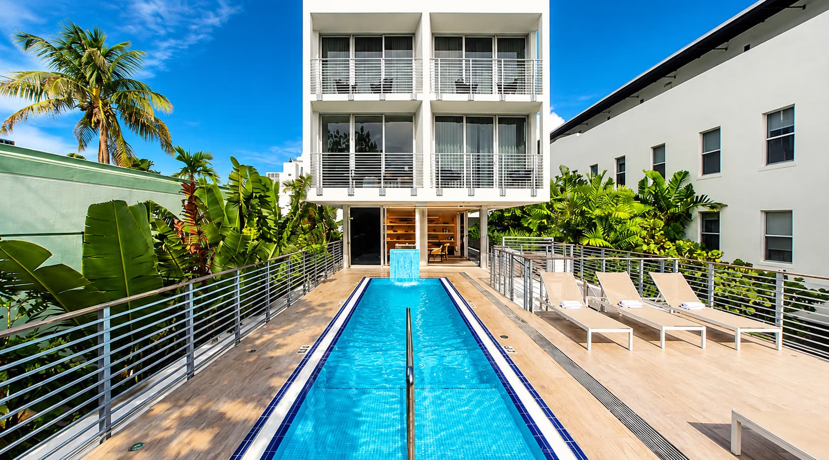 The Meridian Hotel by At Mine Hospitality, em Miami Beach, passou a ter gestão da startup brasileira Smart Hotéis. Foto: Divulgação