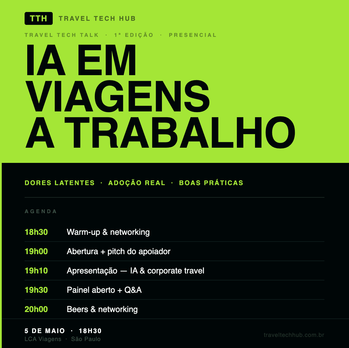 Travel Tech Talk Maio São Paulo