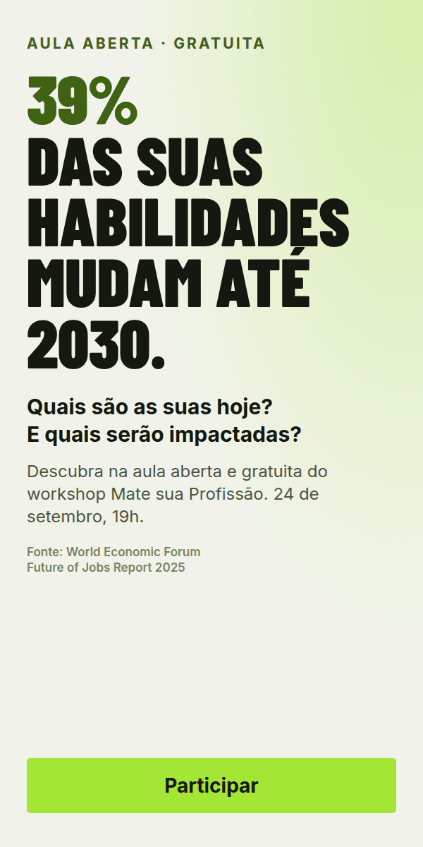 39% das habilidades mudam até 2030
