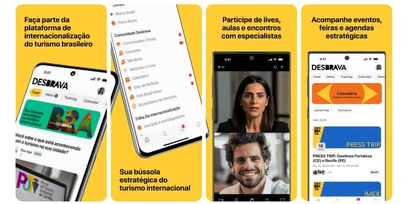 Embratur e Sebrae lançam app da DesBRAva para conectar empreendedores ao mercado internacional