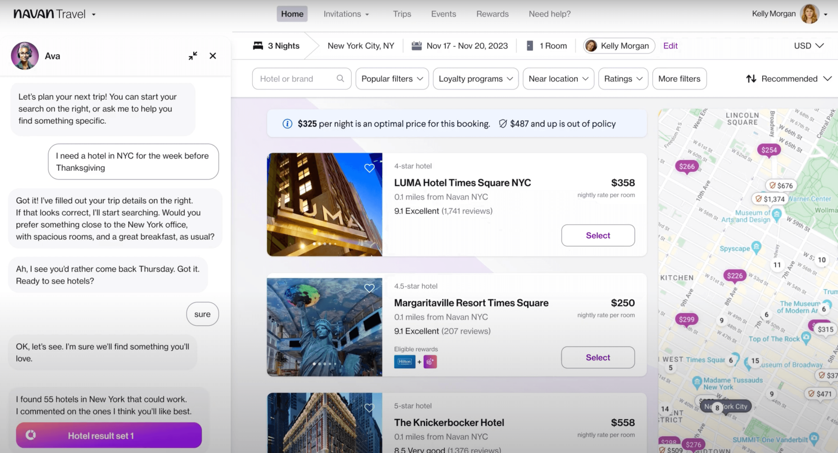 Navan disponibiliza seu “hiperpersonalizado” concierge de hotéis