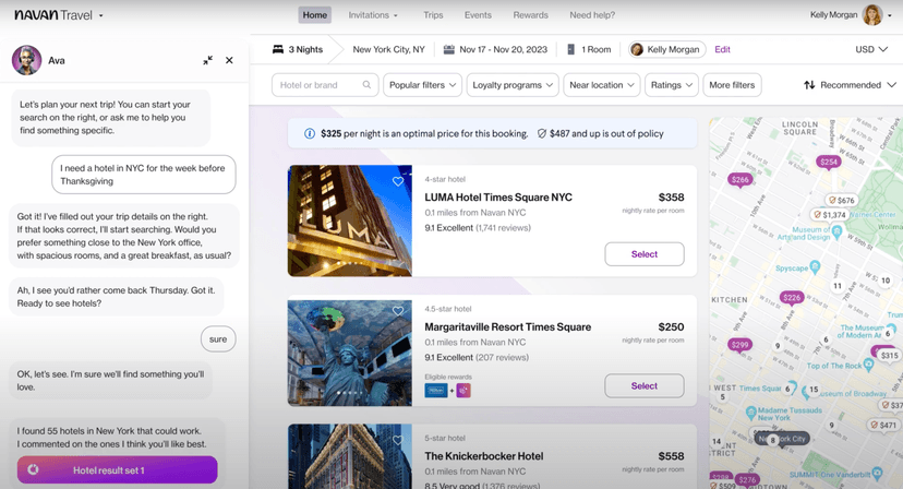Navan disponibiliza seu “hiperpersonalizado” concierge de hotéis